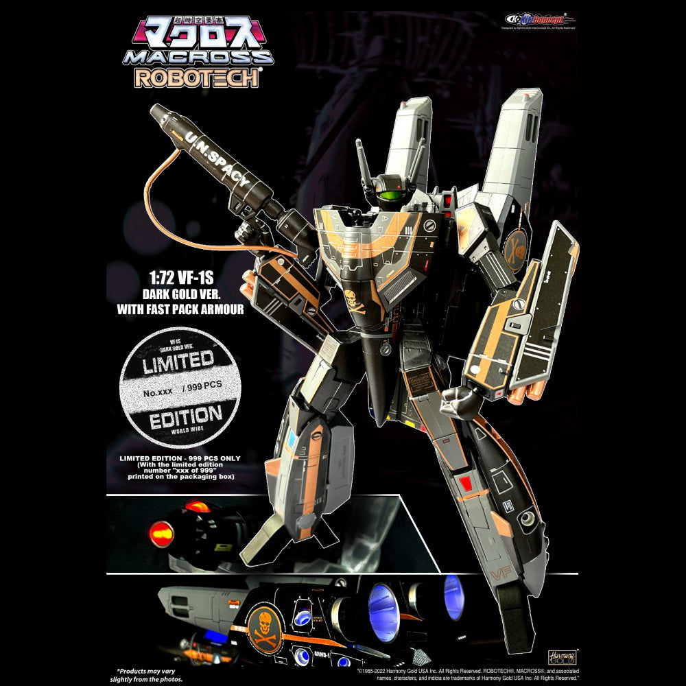 Macross 1/72 VF-1S Dark Gold w/ Fast Pack Armor – KitzConcept