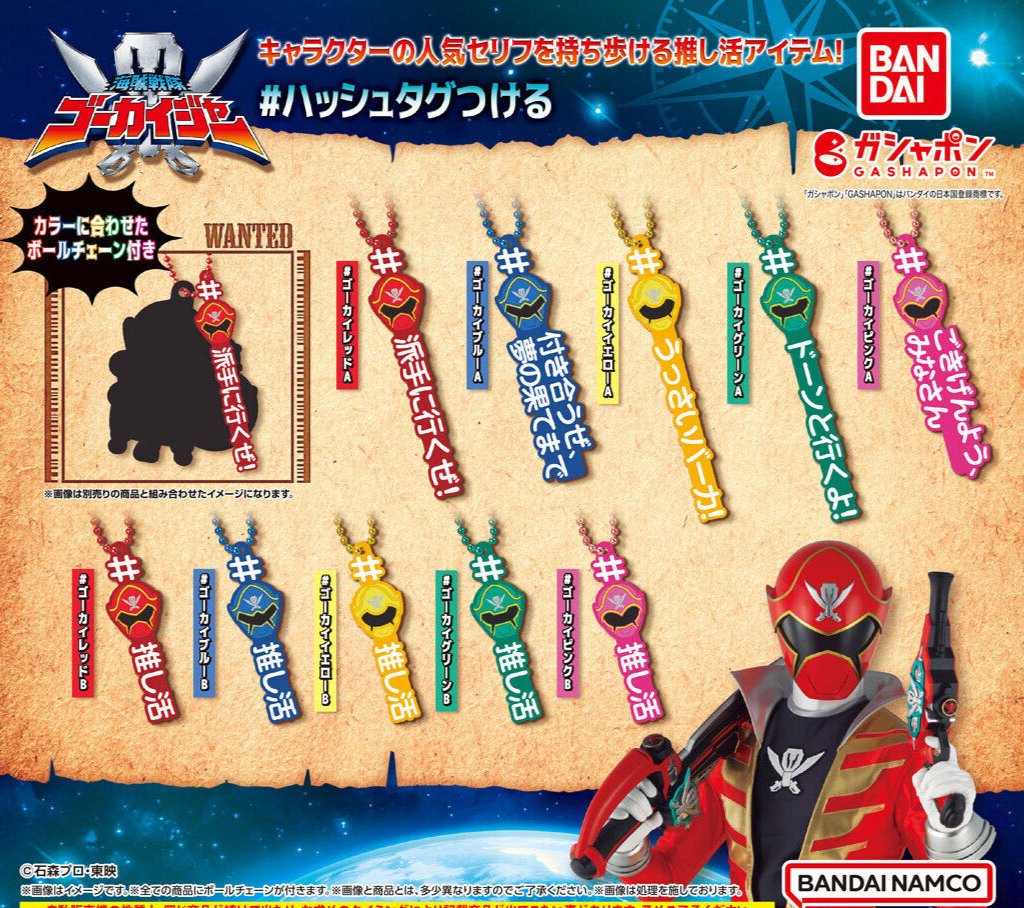 [PREORDER] #Hashtag Kaizoku Sentai Gokaiger Charms