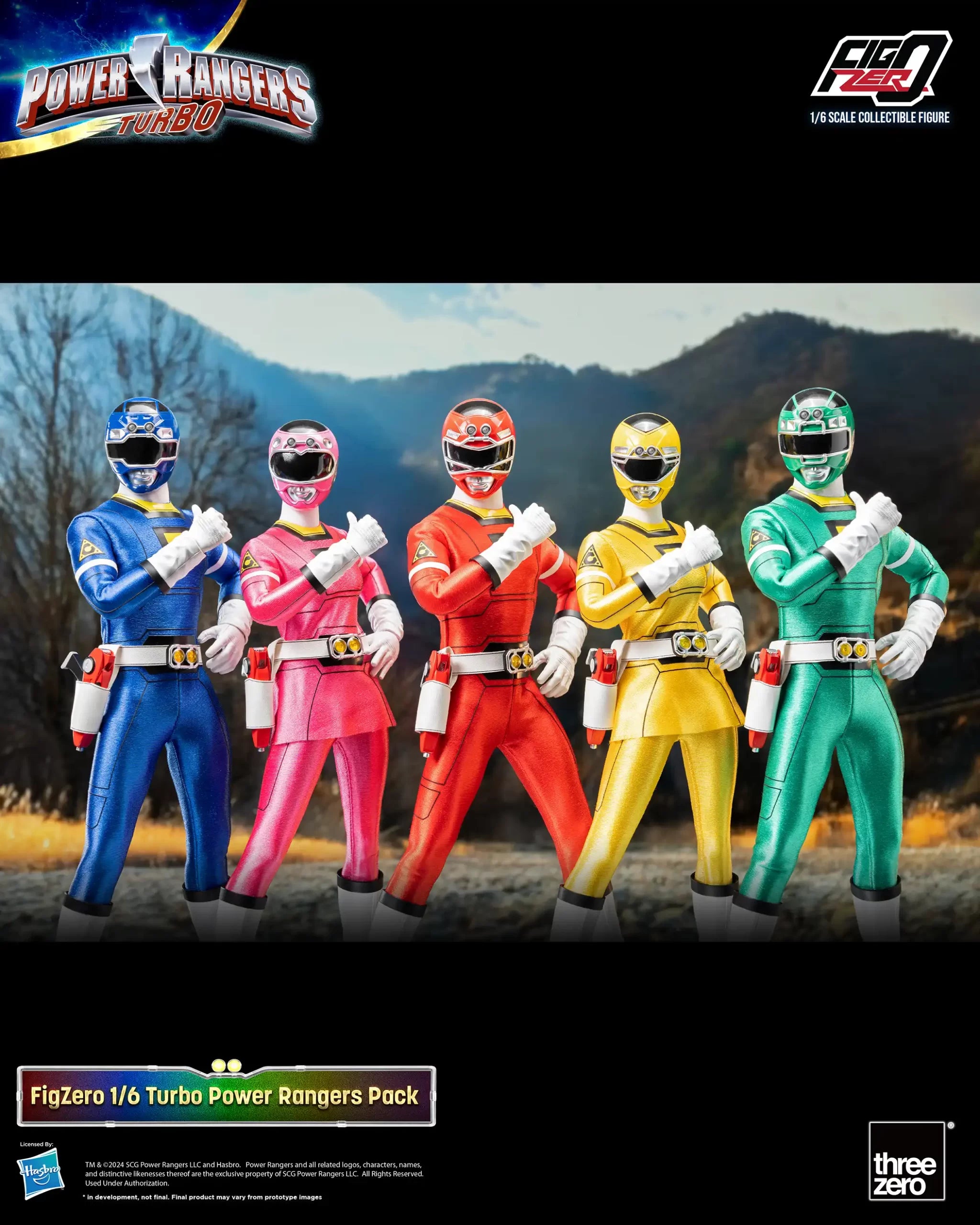 [PREORDER] FigZero Power Rangers Turbo 1/6 Scale Figure Team Pack