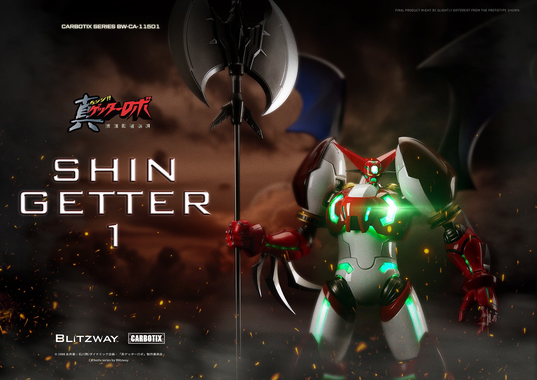 [PREORDER] MOSHOWTOYS Carbotix Shin Getter 1 – Getter Robo Armageddon