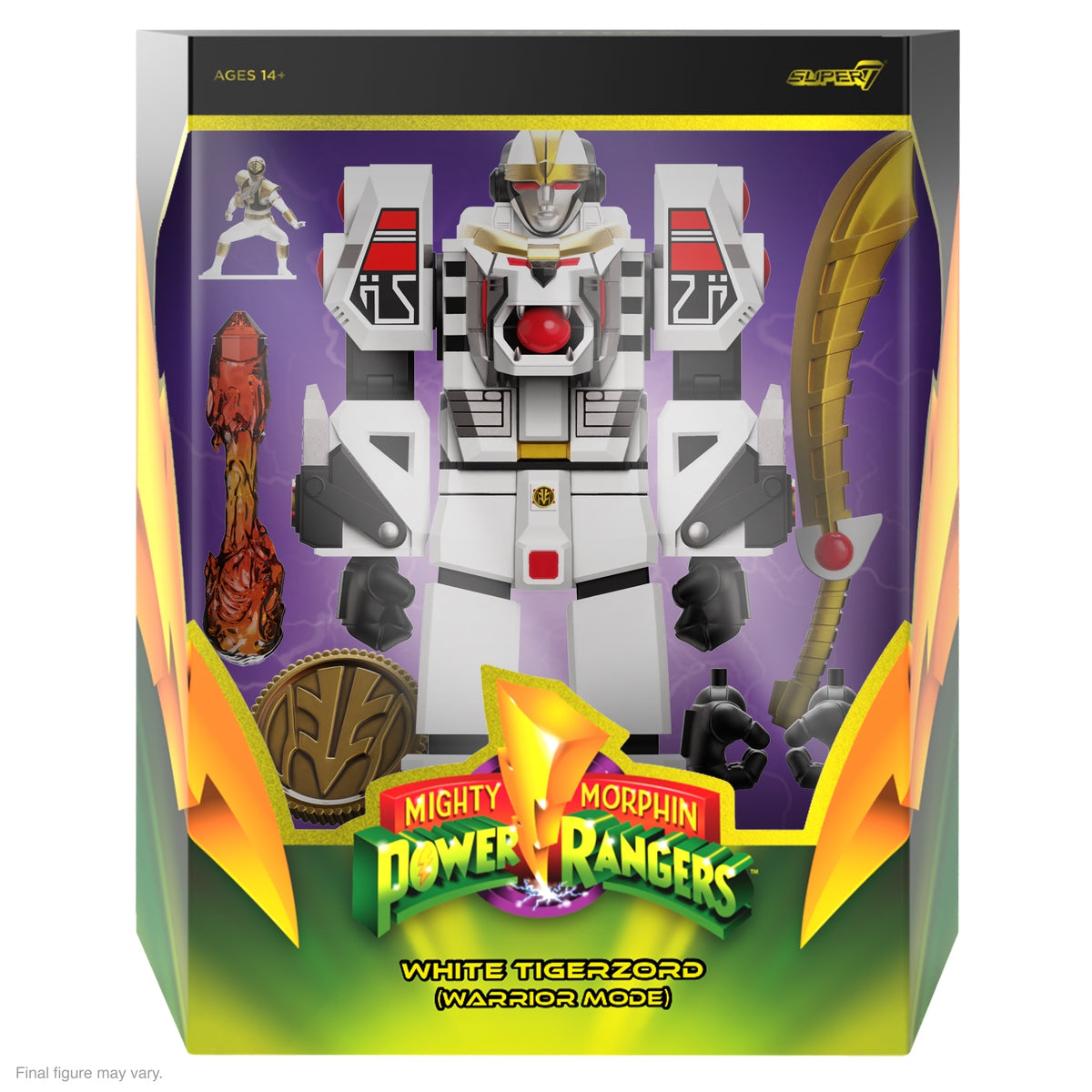 Power Rangers Ultimates! Wave 4 – White Tigerzord (Warrior Mode)